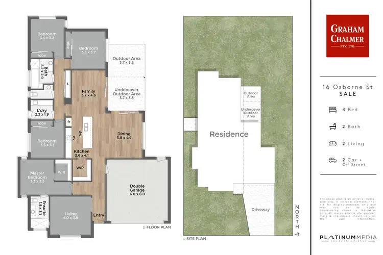 Floorplan of Homely house listing, 16 Osborne Street, Sale VIC 3850