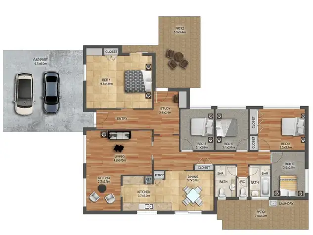 Floorplan of Homely house listing, 51 Delafield Street, Sunnybank QLD 4109