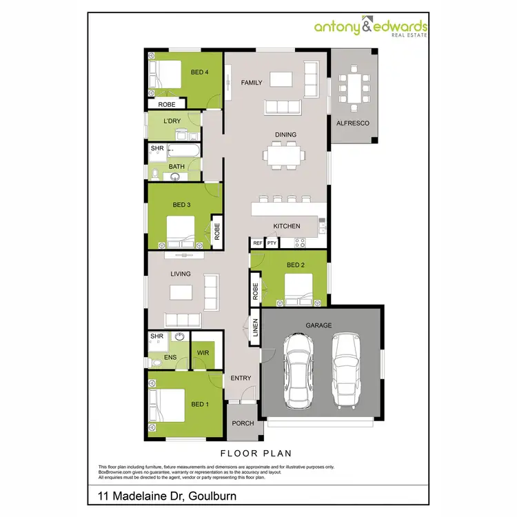 Floorplan of Homely house listing, 11 Madeleine Drive, Goulburn NSW 2580