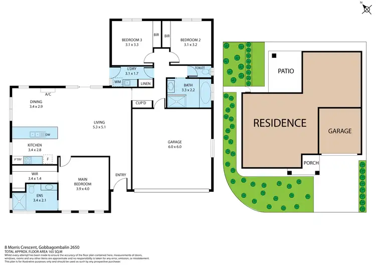 Floorplan of Homely house listing, 8 Morris Crescent, Gobbagombalin NSW 2650