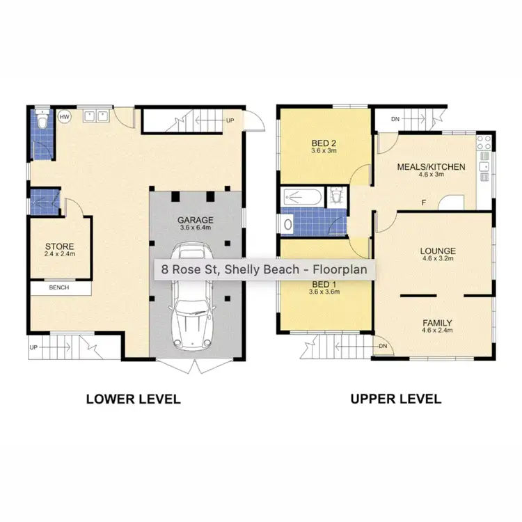 Floorplan of Homely house listing, 8 Rose Street, Shelly Beach QLD 4551