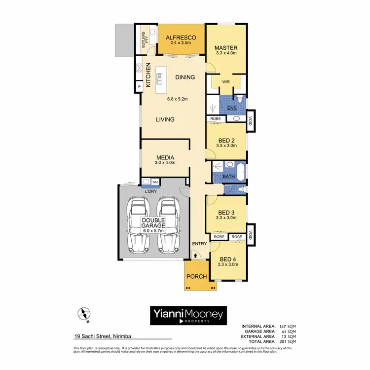 Floorplan of Homely house listing, 19 Sachi Street, Nirimba QLD 4551
