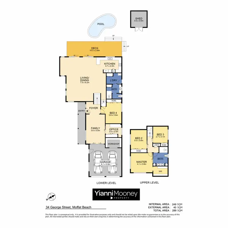 Floorplan of Homely house listing, 34 George Street, Moffat Beach QLD 4551