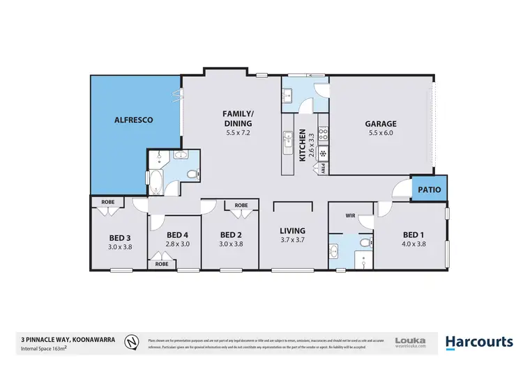 Floorplan of Homely house listing, 3 Pinnacle Way, Koonawarra NSW 2530