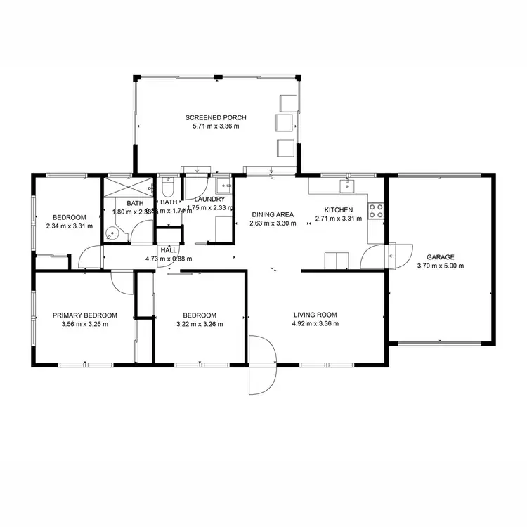 Floorplan of Homely house listing, 7 Hodgetts Court, Bundaberg North QLD 4670