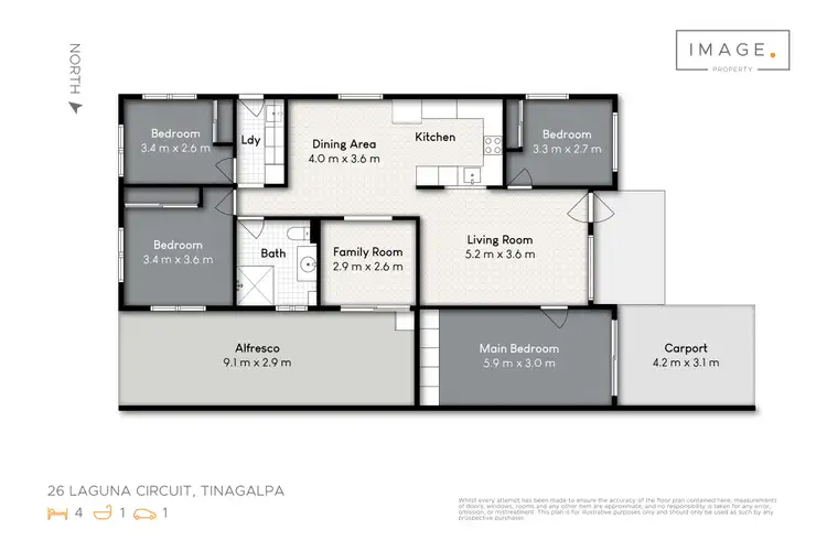 Floorplan of Homely house listing, 26 Laguna Circuit, Tingalpa QLD 4173