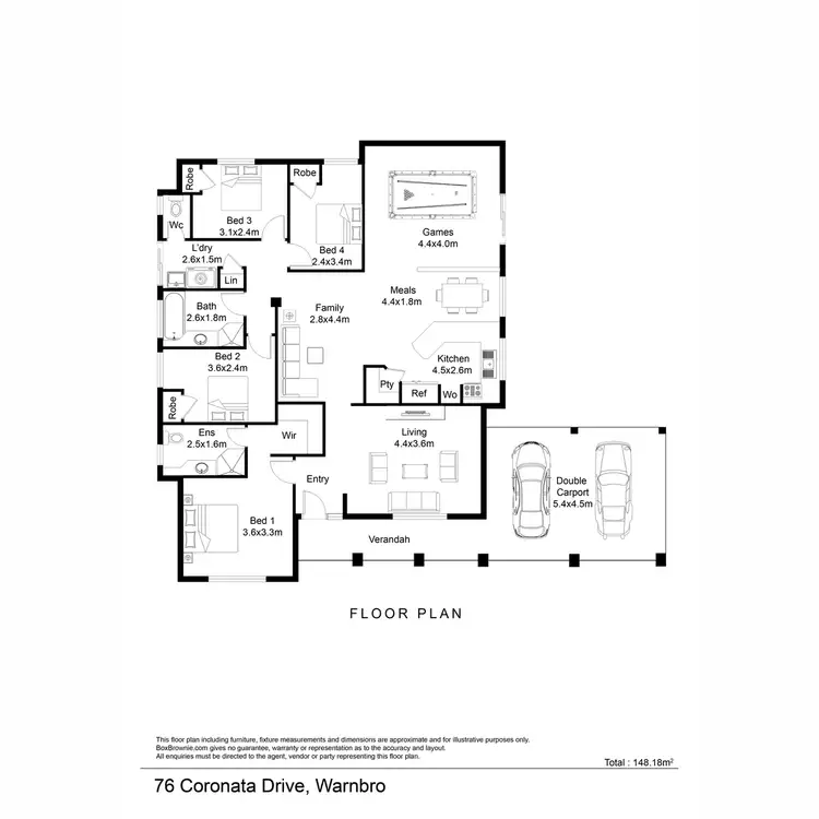 Floorplan of Homely house listing, 76 Coronata Drive, Warnbro WA 6169