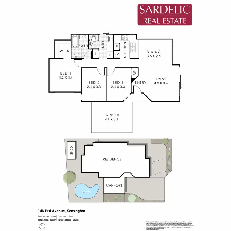 Floorplan of Homely house listing, 14B First Avenue, Kensington WA 6151