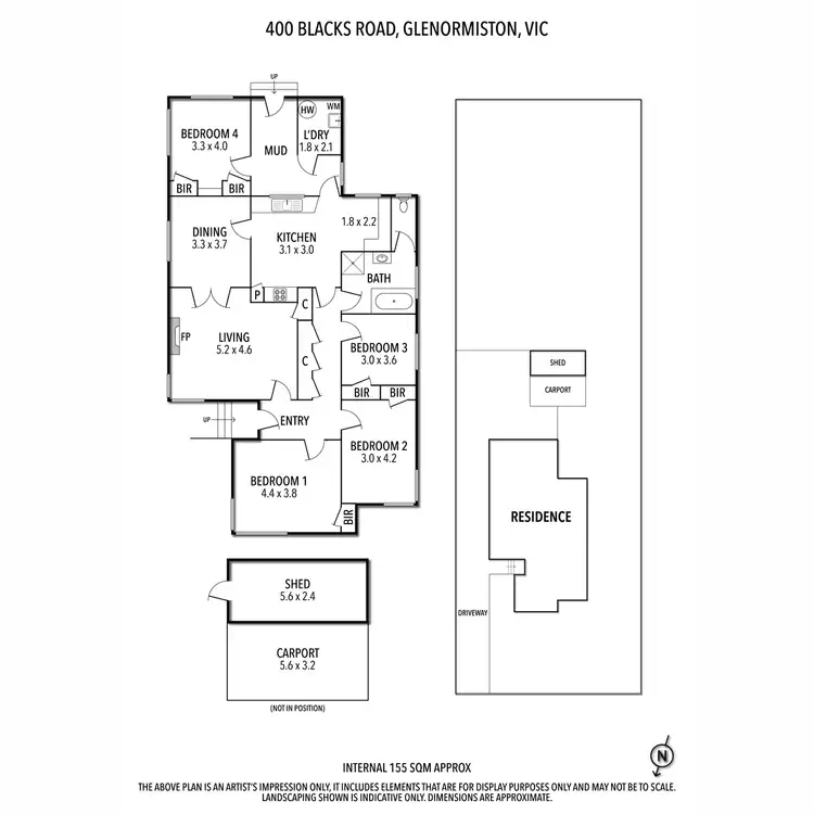 Floorplan of Homely house listing, 400 Blacks Road, Glenormiston South VIC 3265