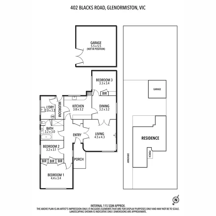 Floorplan of Homely house listing, 402 Blacks Road, Glenormiston South VIC 3265
