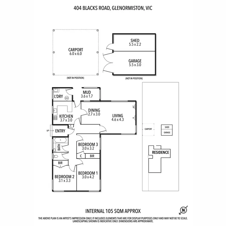 Floorplan of Homely house listing, 404 Blacks Road, Glenormiston South VIC 3265
