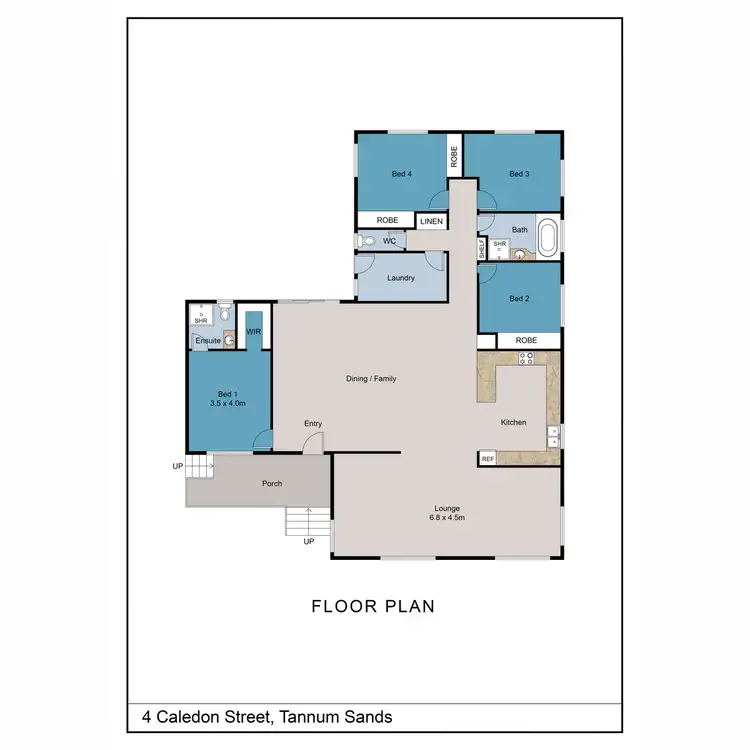 Floorplan of Homely house listing, 4 Caledon Street, Tannum Sands QLD 4680