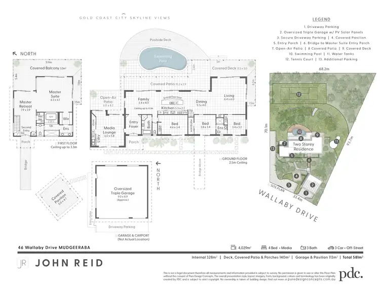Floorplan of Homely house listing, 46 Wallaby Drive, Mudgeeraba QLD 4213