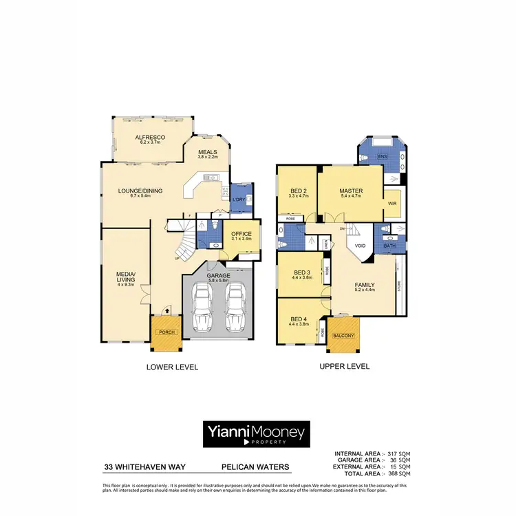 Floorplan of Homely house listing, 33 Whitehaven Way, Pelican Waters QLD 4551