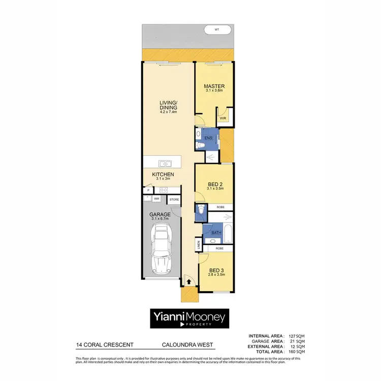 Floorplan of Homely house listing, 14 Coral Crescent, Caloundra West QLD 4551