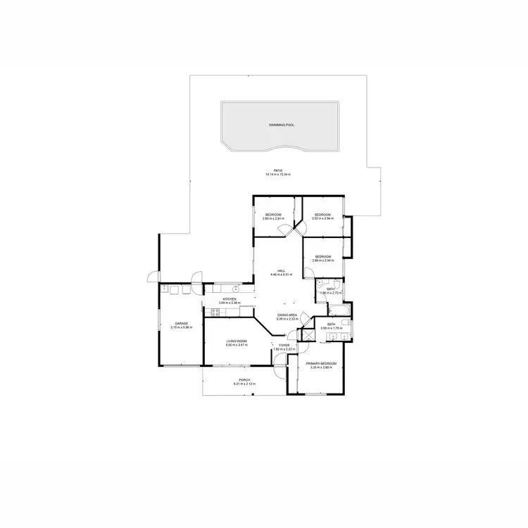 Floorplan of Homely house listing, 15 Pettigrew Drive, Kalkie QLD 4670