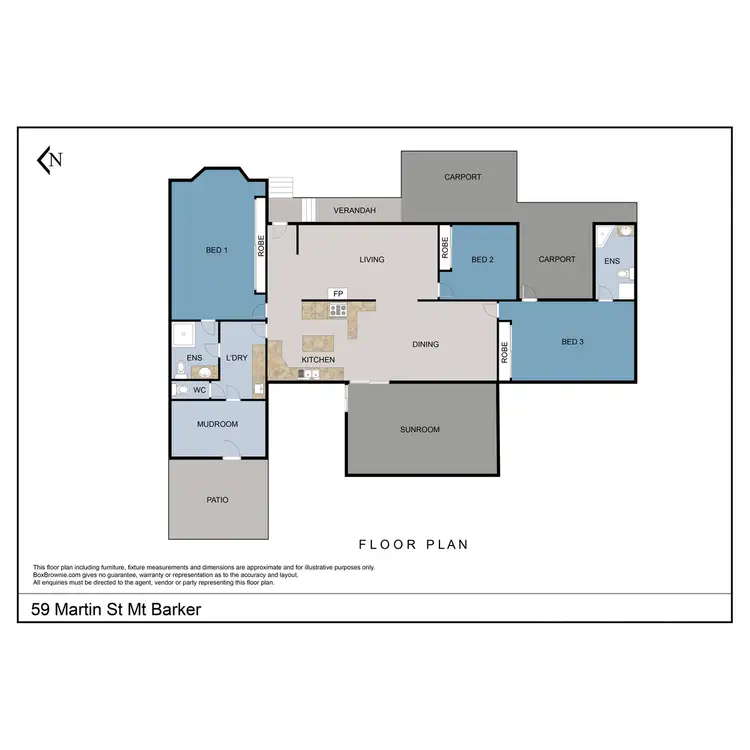 Floorplan of Homely house listing, 59 Martin Street, Mount Barker WA 6324