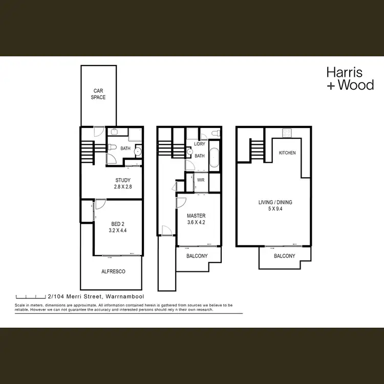 Floorplan of Homely apartment listing, 2/104 Merri Street, Warrnambool VIC 3280