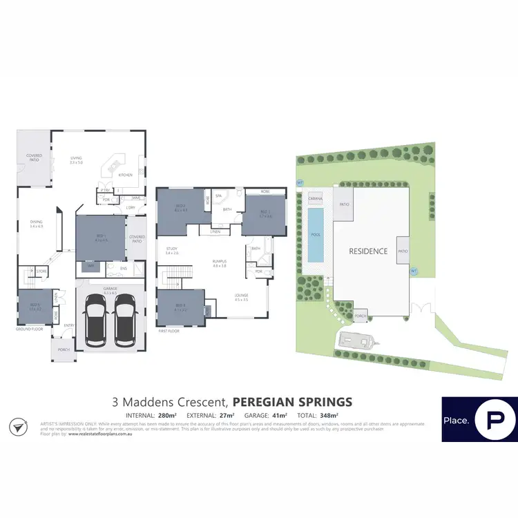 Floorplan of Homely house listing, 3 Maddens Crescent, Peregian Springs QLD 4573