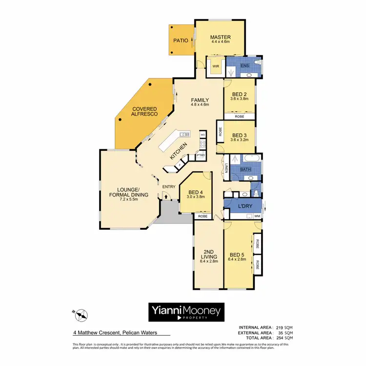 Floorplan of Homely house listing, 4 Matthew Crescent, Pelican Waters QLD 4551