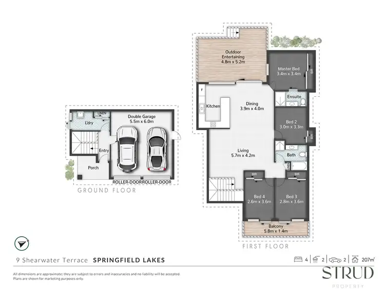 Floorplan of Homely house listing, 9 Shearwater Terrace, Springfield Lakes QLD 4300