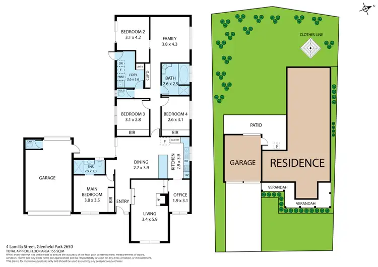 Floorplan of Homely house listing, 4 Lamilla Street, Glenfield Park NSW 2650