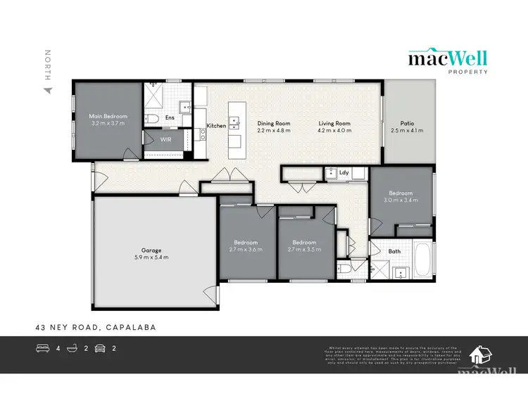 Floorplan of Homely house listing, 43 Ney Road, Capalaba QLD 4157