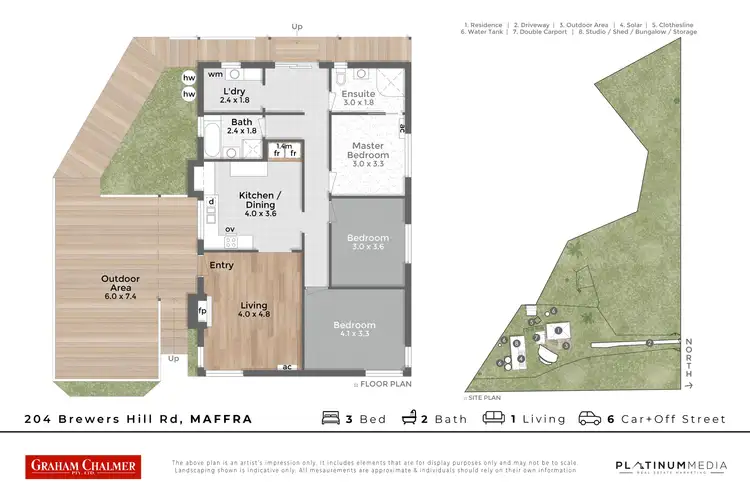 Floorplan of Homely house listing, 204 Brewers Hill Road, Maffra VIC 3860
