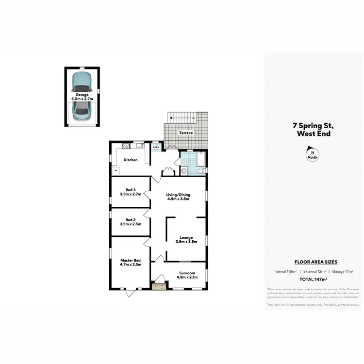 Floorplan of Homely house listing, 7 Spring Street, West End QLD 4101