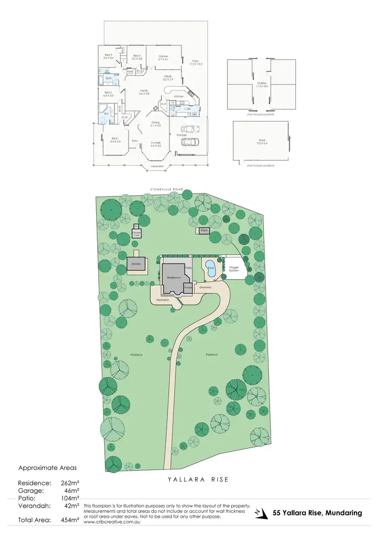 Floorplan of Homely house listing, 55 Yallara Rise, Mundaring WA 6073
