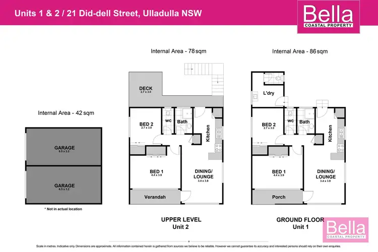 Floorplan of Homely block of units listing, 1 & 2/21 Did Dell Street, Ulladulla NSW 2539
