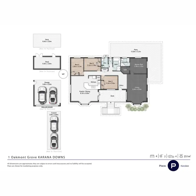 Floorplan of Homely house listing, 1 Oakmont Grove, Karana Downs QLD 4306