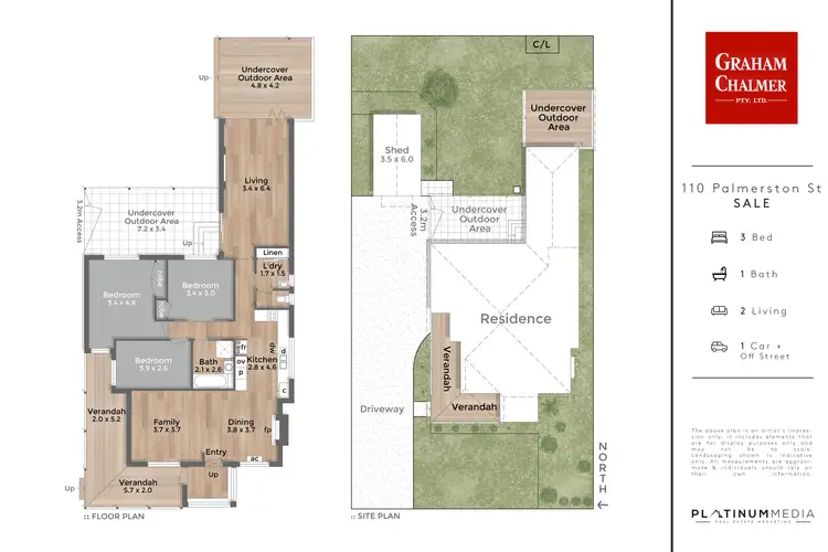 Floorplan of Homely house listing, 110 Palmerston Street, Sale VIC 3850