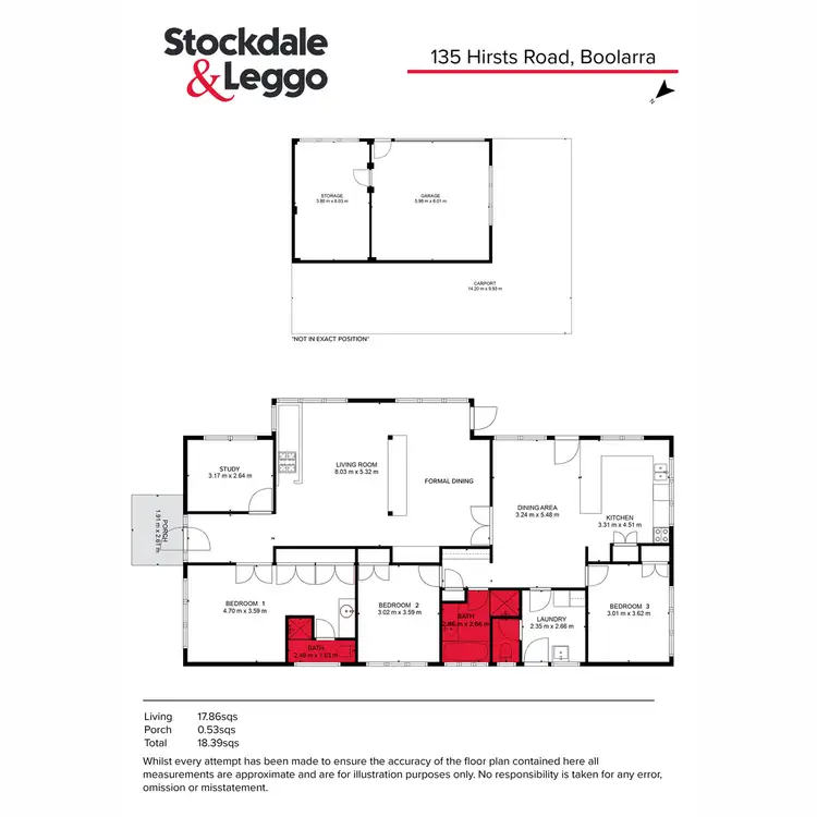 Floorplan of Homely house listing, 135 Hirsts Road, Boolarra VIC 3870