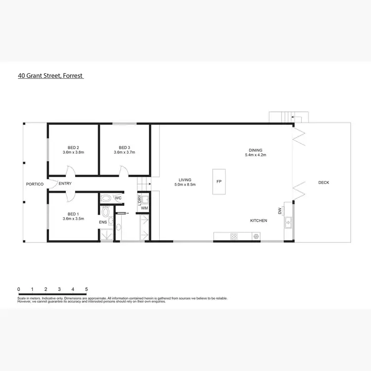 Floorplan of Homely house listing, 40 Grant Street, Forrest VIC 3236