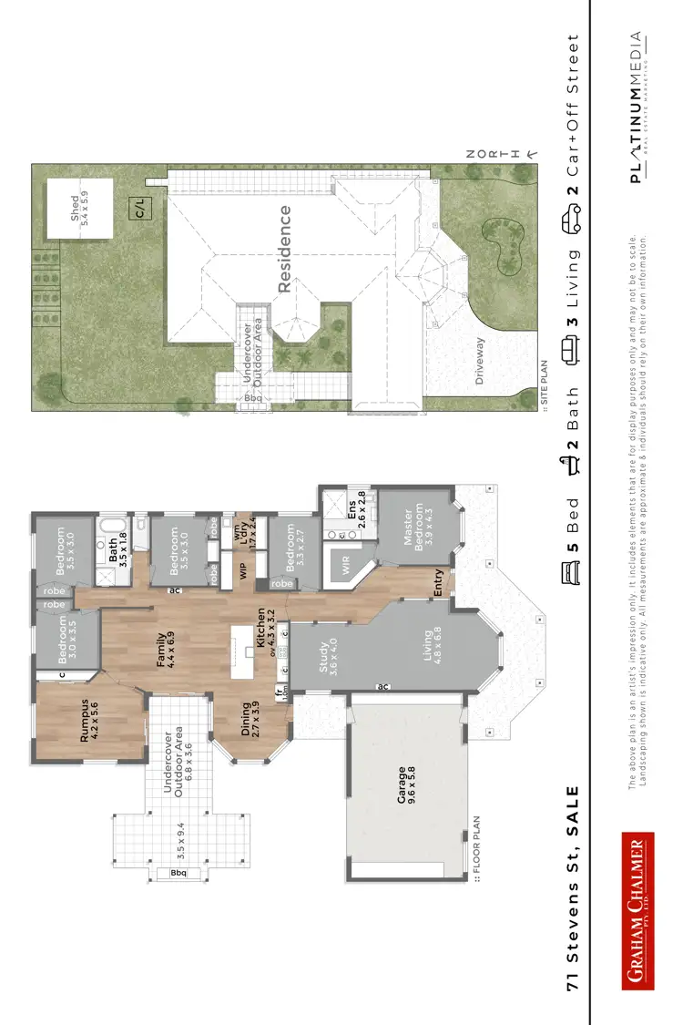 Floorplan of Homely house listing, 71 Stevens Street, Sale VIC 3850