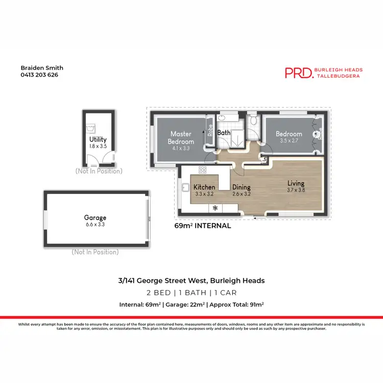 Floorplan of Homely apartment listing, 3/141 George Street West, Burleigh Heads QLD 4220