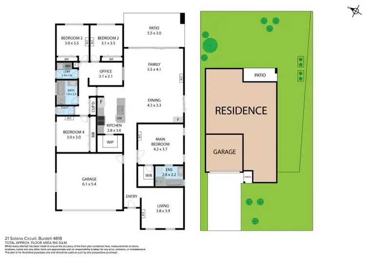 Floorplan of Homely house listing, 21 Solana Circuit, Burdell QLD 4818