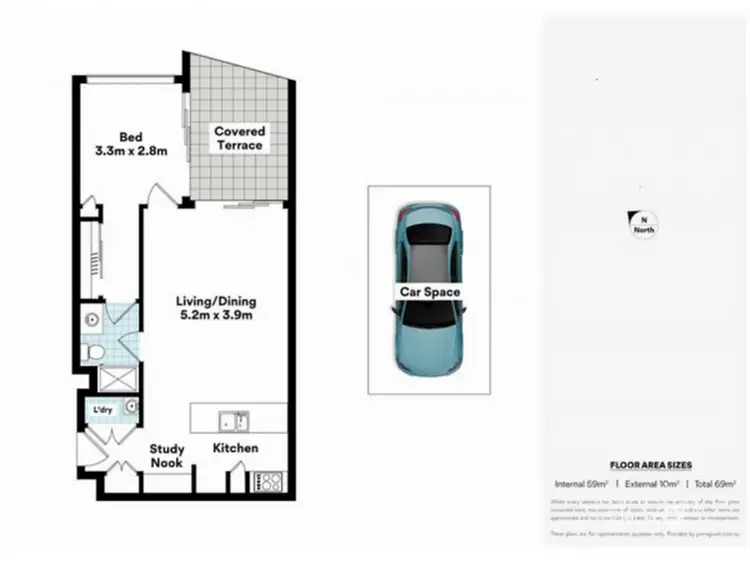 Floorplan of Homely apartment listing, 502/25 Bouquet Street, South Brisbane QLD 4101