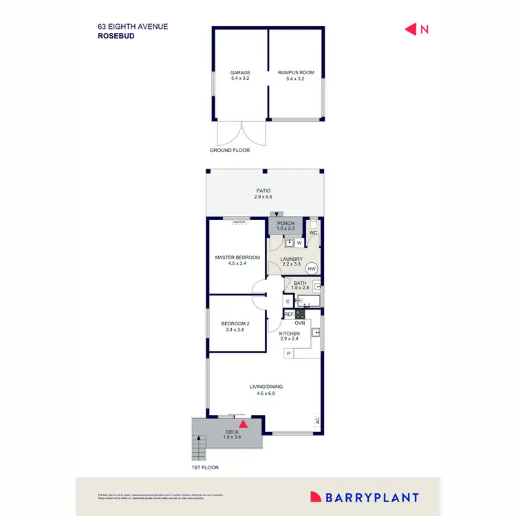 Floorplan of Homely house listing, 63 Eighth Avenue, Rosebud VIC 3939