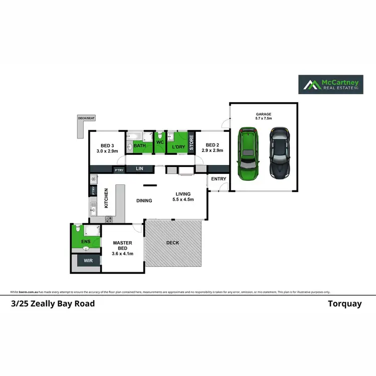 Floorplan of Homely unit listing, 3/25 Zeally Bay Road, Torquay VIC 3228
