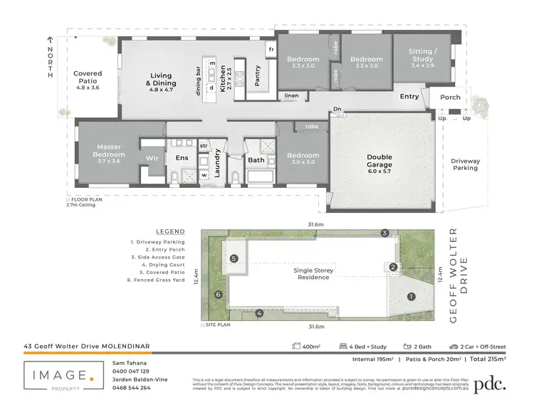 Floorplan of Homely house listing, 43 Geoff Wolter Drive, Molendinar QLD 4214