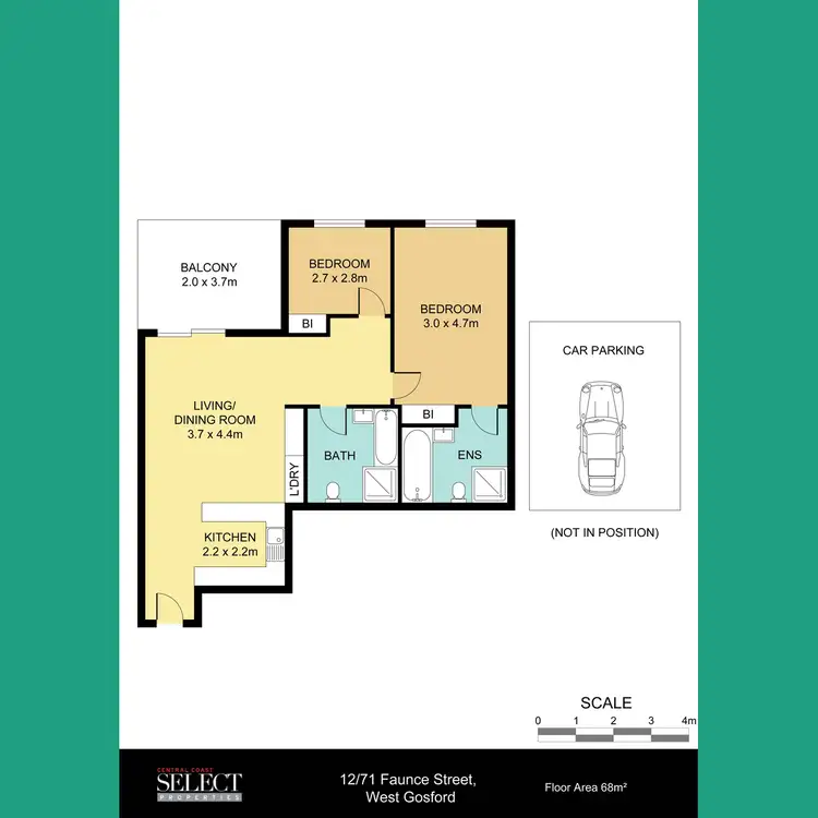 Floorplan of Homely apartment listing, 12/71-73 Faunce Street West, Gosford NSW 2250