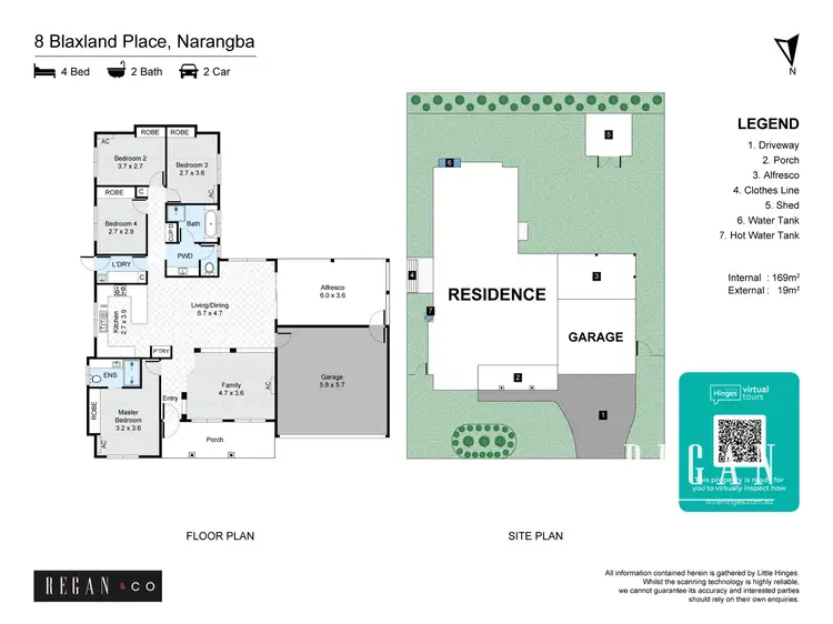 Floorplan of Homely house listing, 8 Blaxland Place, Narangba QLD 4504