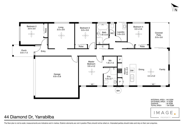 Floorplan of Homely house listing, 44 Diamond Drive, Yarrabilba QLD 4207