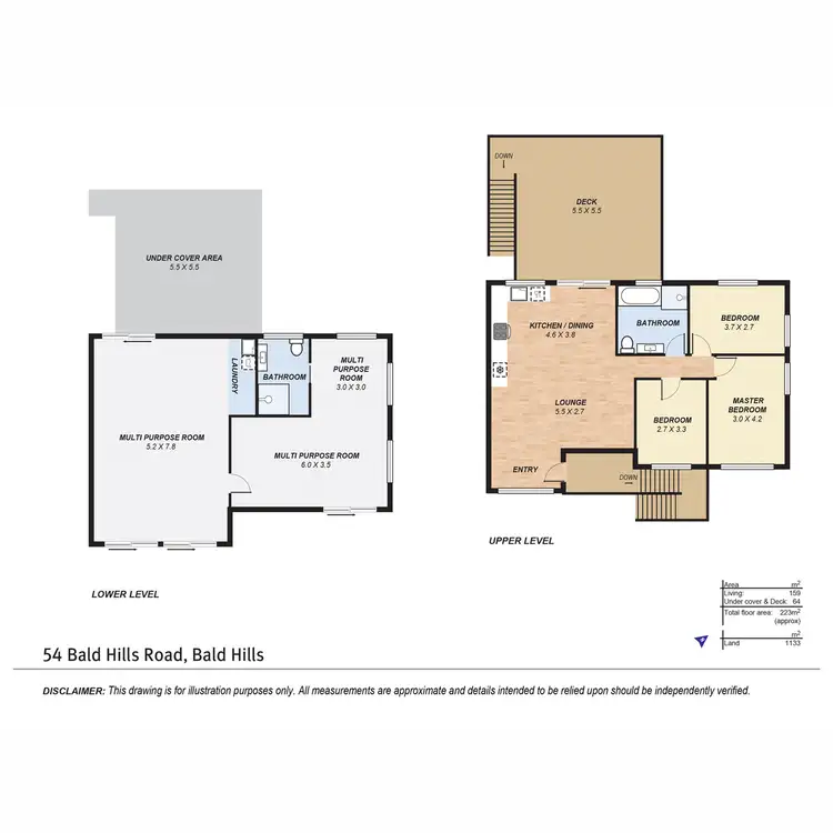Floorplan of Homely house listing, 54 Bald Hills Road, Bald Hills QLD 4036