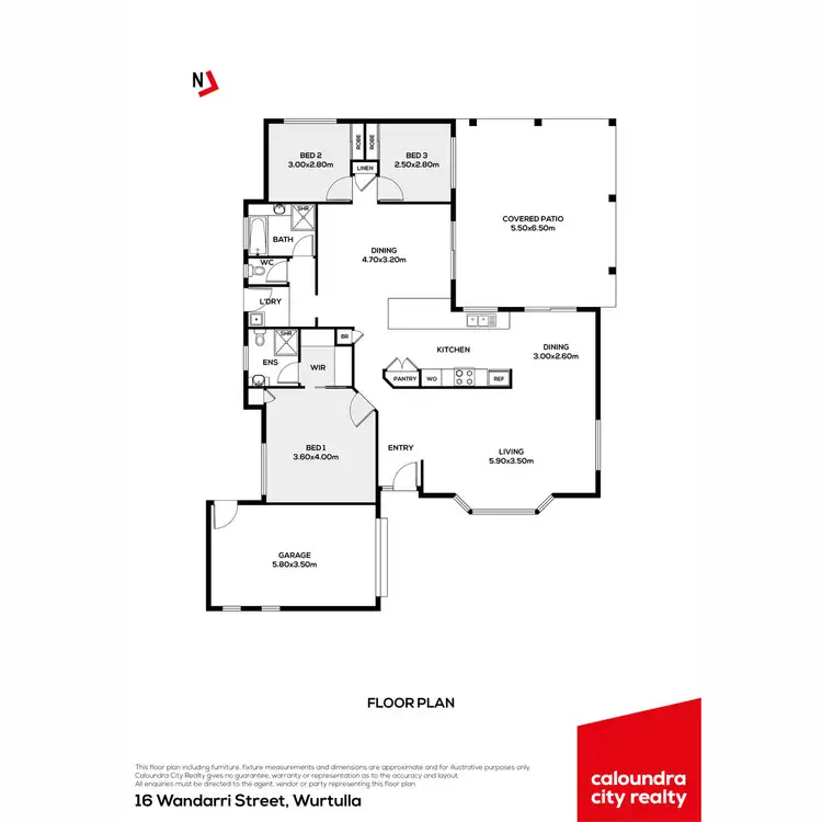Floorplan of Homely house listing, 16 Wandarri Street, Wurtulla QLD 4575