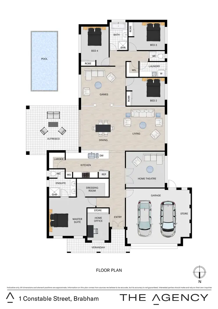 Floorplan of Homely house listing, 1 Constable Street, Brabham WA 6055