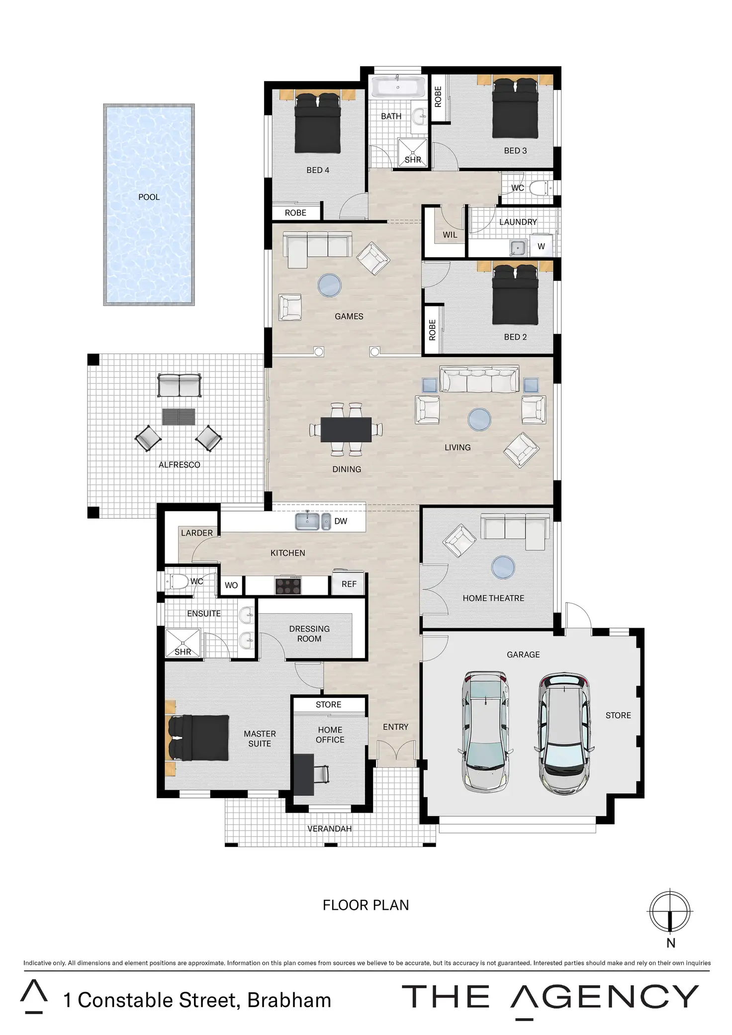 Floorplan of Homely house listing, 1 Constable Street, Brabham WA 6055