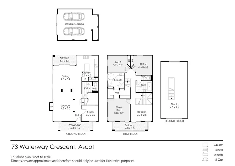 Floorplan of Homely house listing, 73 Waterway Crescent, Ascot WA 6104